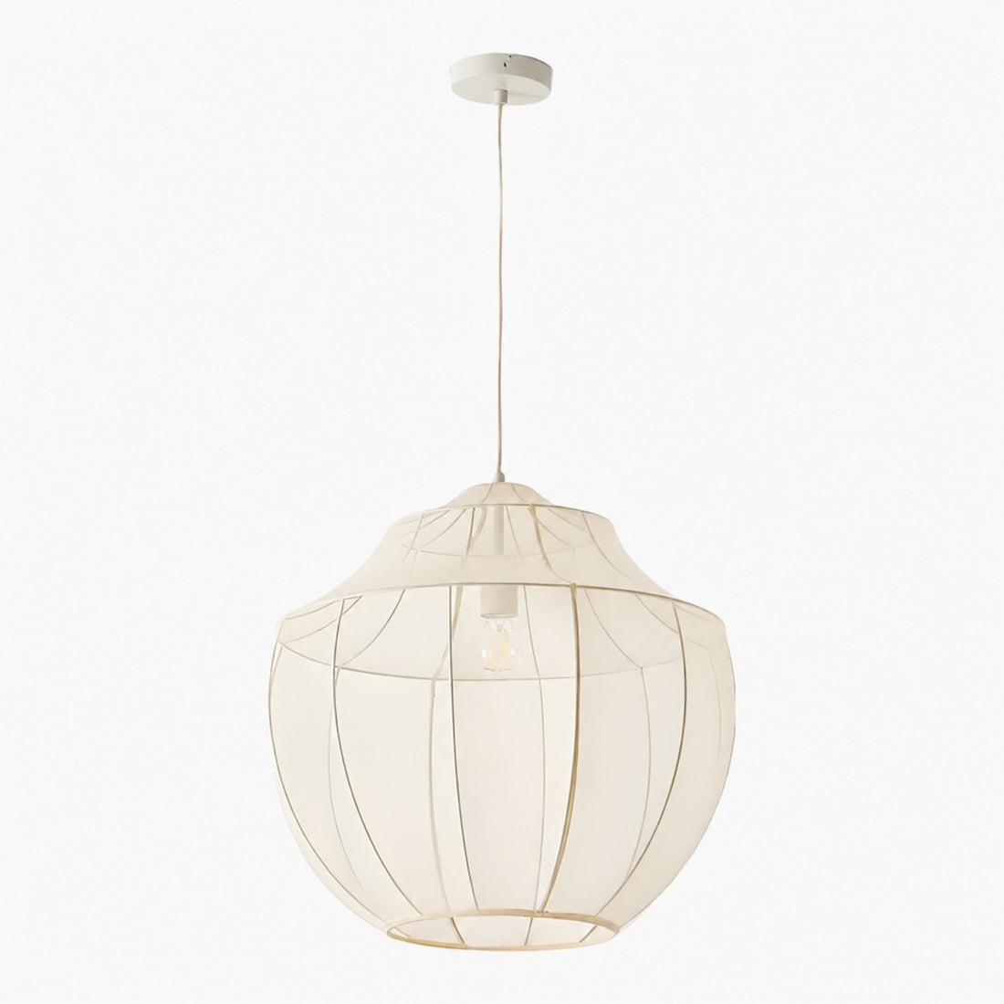 Lumifil Modern Mesh Pendant Light - Hanging Fabric Lghts are Suitable for Dining Rooms or Kitchen Islands