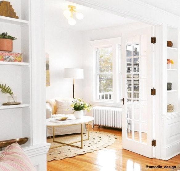 Glorica Glass Flush Mount Light - Globe Ceiling Fixture Modern