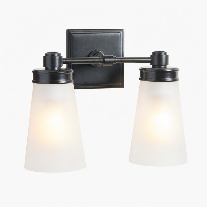 Derlina Wall Sconce Light - Zinc Alloy with Glass Shade in Modern Finishes