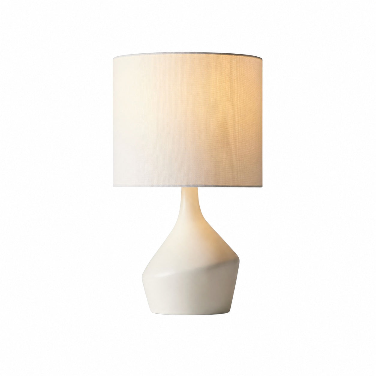 Lumo Modern Asymmetrical Table Lamp - Artistic Ceramic Body Ambient Lighting for Contemporary Home and Office