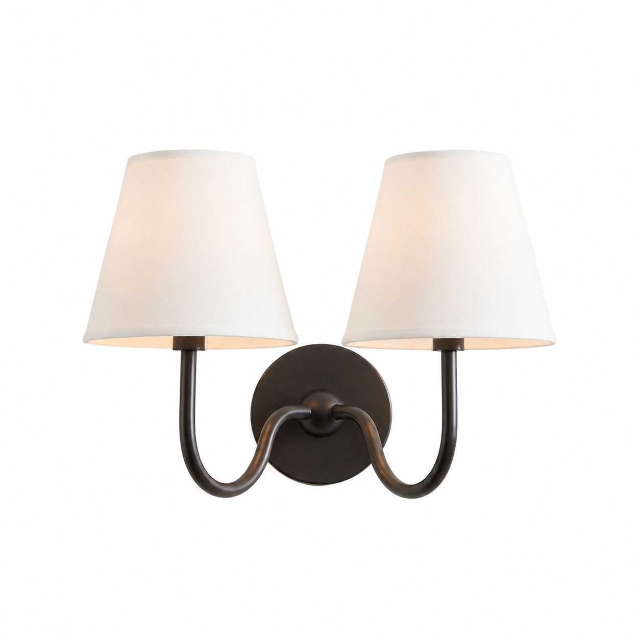 Luvora Vintage Pleated Shade Wall Lamp - Modern Brass Linen Wall Lighting