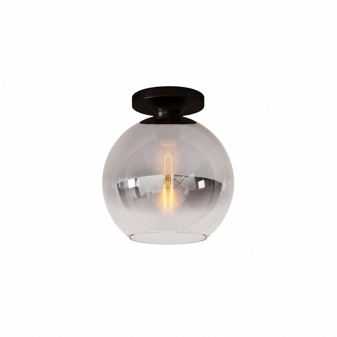 Selvion Modern Globe Pendant Light - Damp-Rated Bathroom Lighting - Luxe Glass Shade