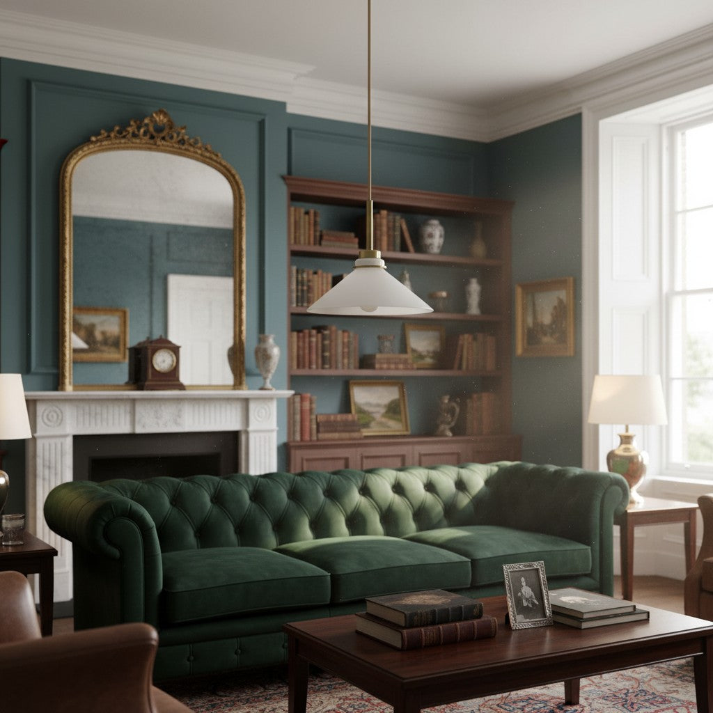 Aurenza Modern Farmhouse Pendant Light - Adjustable Shade for Warm Ambiance