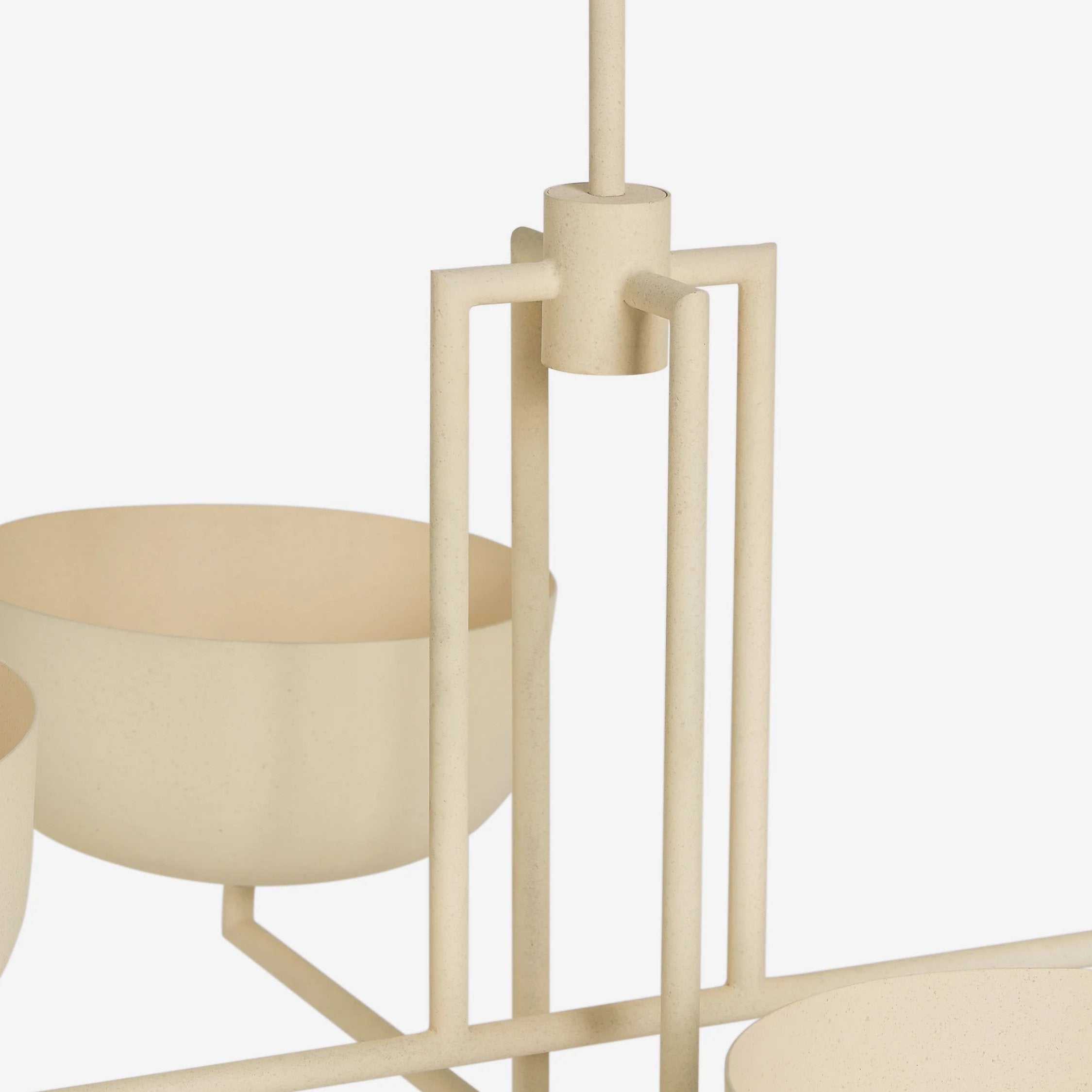 Lustrona Multi-Light Chandelier Metal Dome Shades - Streamlined Modern for Dining Room