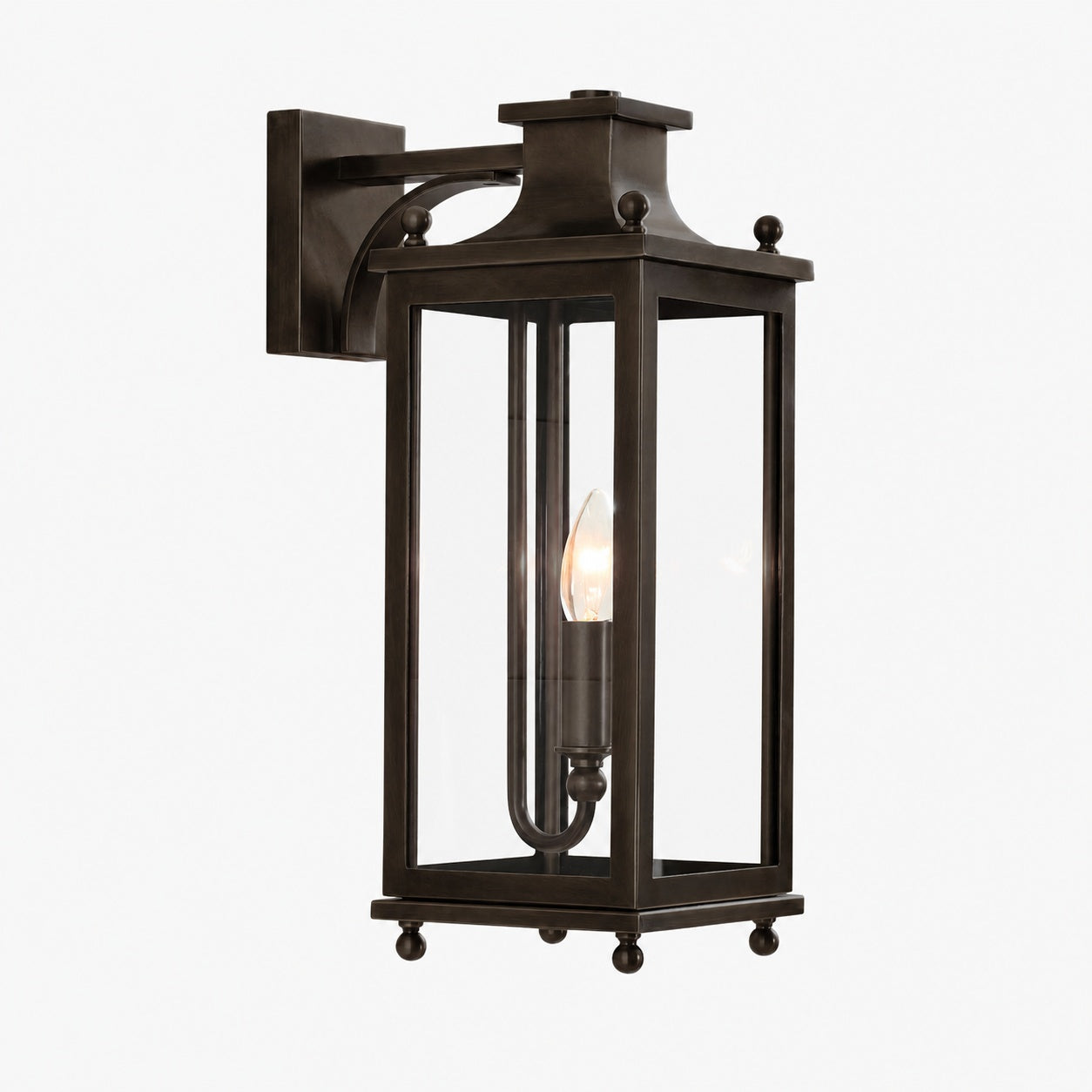 Yolvira Outdoor Wall Light Sconce - Versatile Metal Lantern