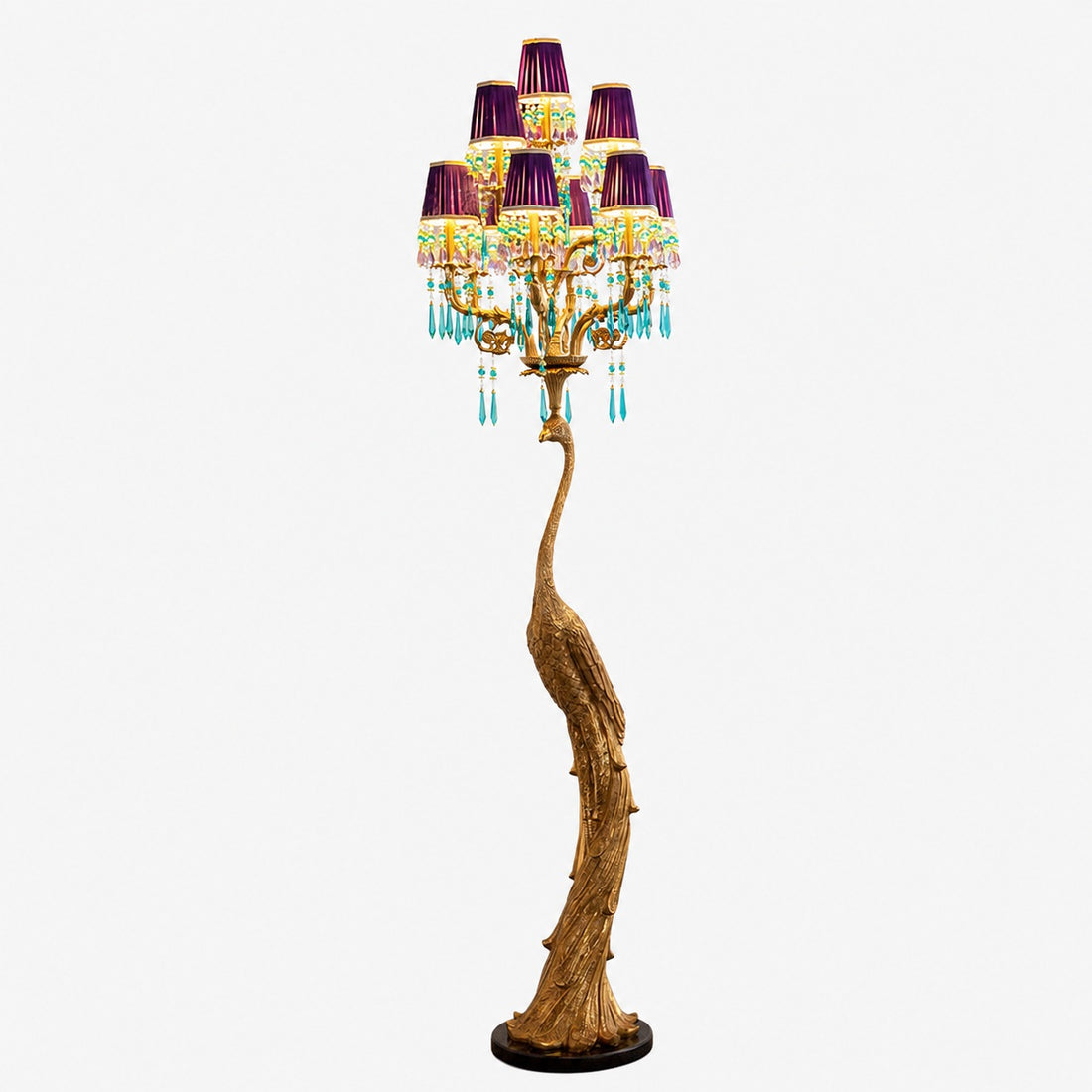 Perky Peacock Floor Lamp
