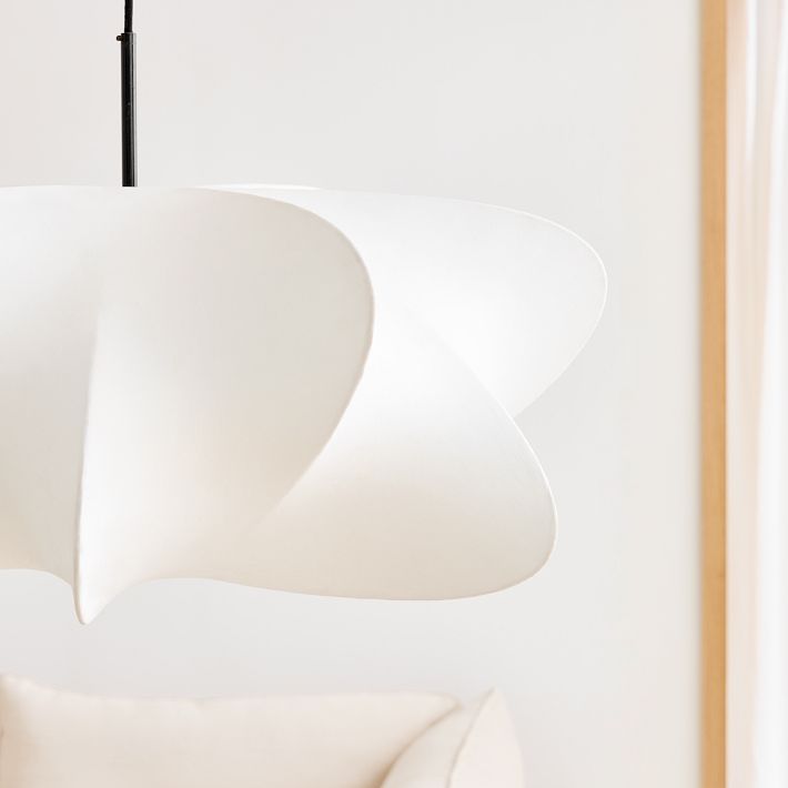 Havion Cocoon Pendant Lamp - Minimalist Polymer Shade with Adjustable Hanging