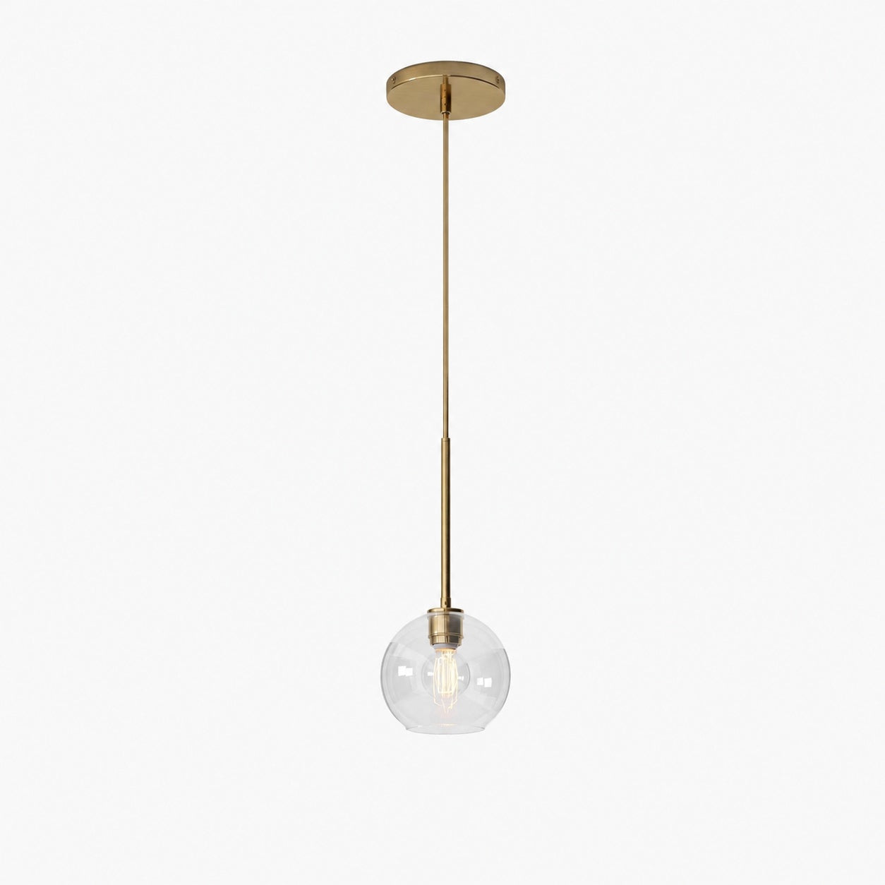 Selvion Sculptural Globe Pendant Light - Modern Glass Pendant Lamp - Sleek Design
