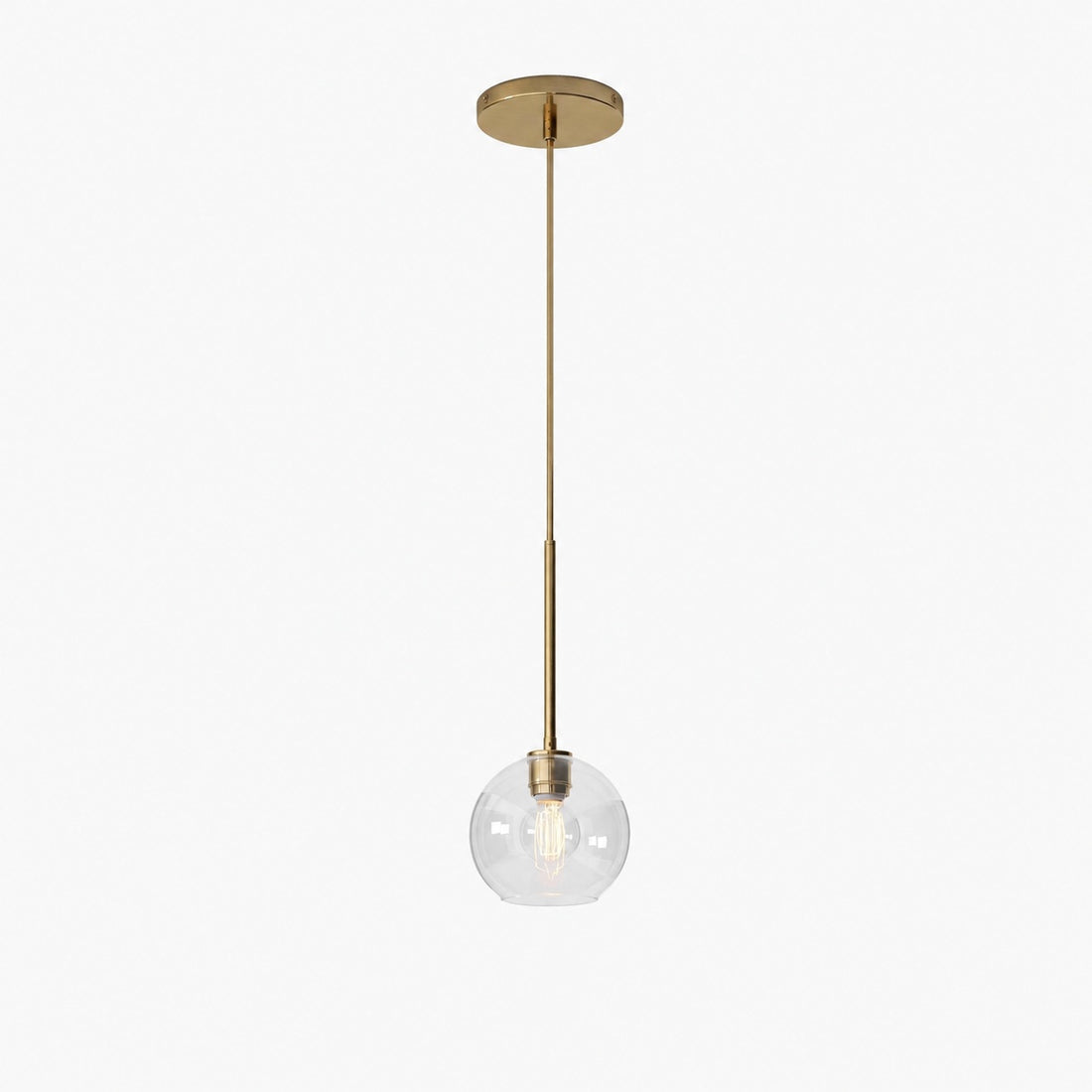 Selvion Sculptural Globe Pendant Light - Modern Glass Pendant Lamp - Sleek Design