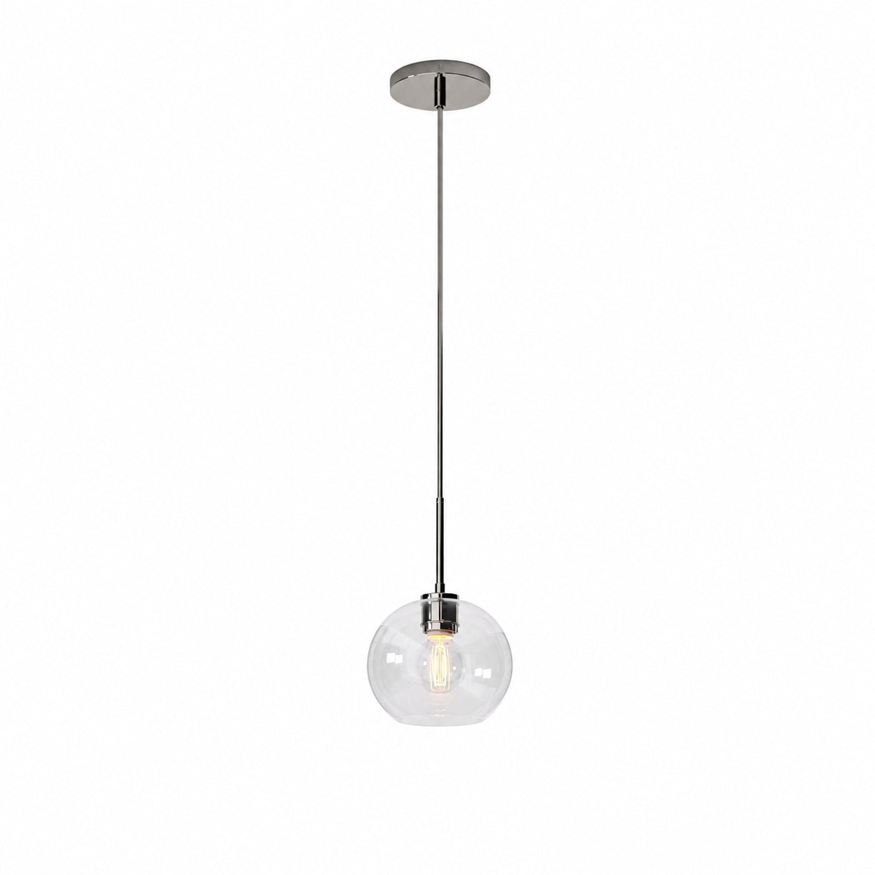 Selvion Sculptural Globe Pendant Light - Modern Glass Pendant Lamp - Sleek Design