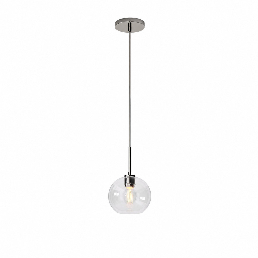 Selvion Sculptural Globe Pendant Light - Modern Glass Pendant Lamp - Sleek Design