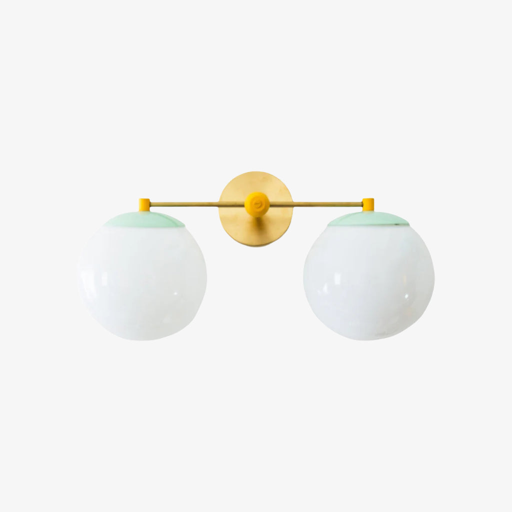 Two Lights Colorful Sconce - Bubble Pop Vanity Bathroom Sconces
