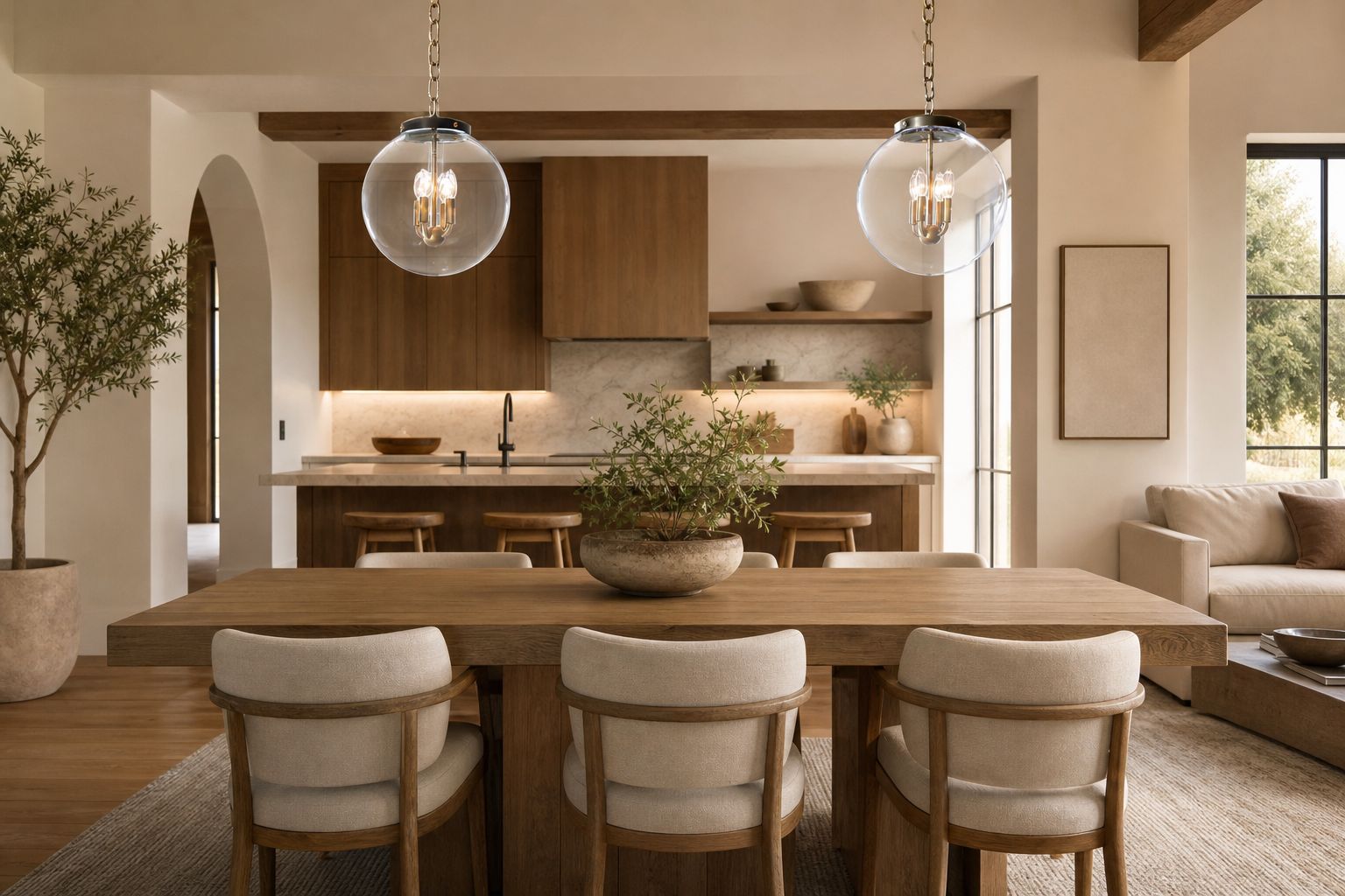 Sterling Minimalist Glass Pendant Collection - Vintage Brass Lighting Design