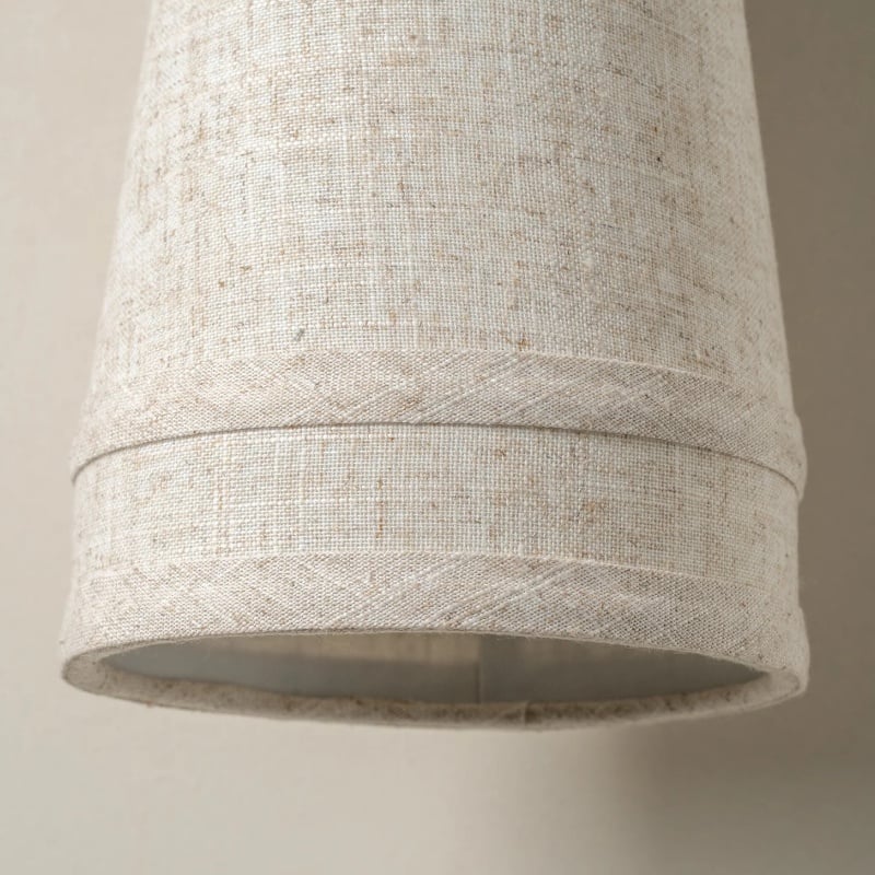 Zalen Textured Linen Wall Light – Soft Retro Wall Sconce for Reading Nook
