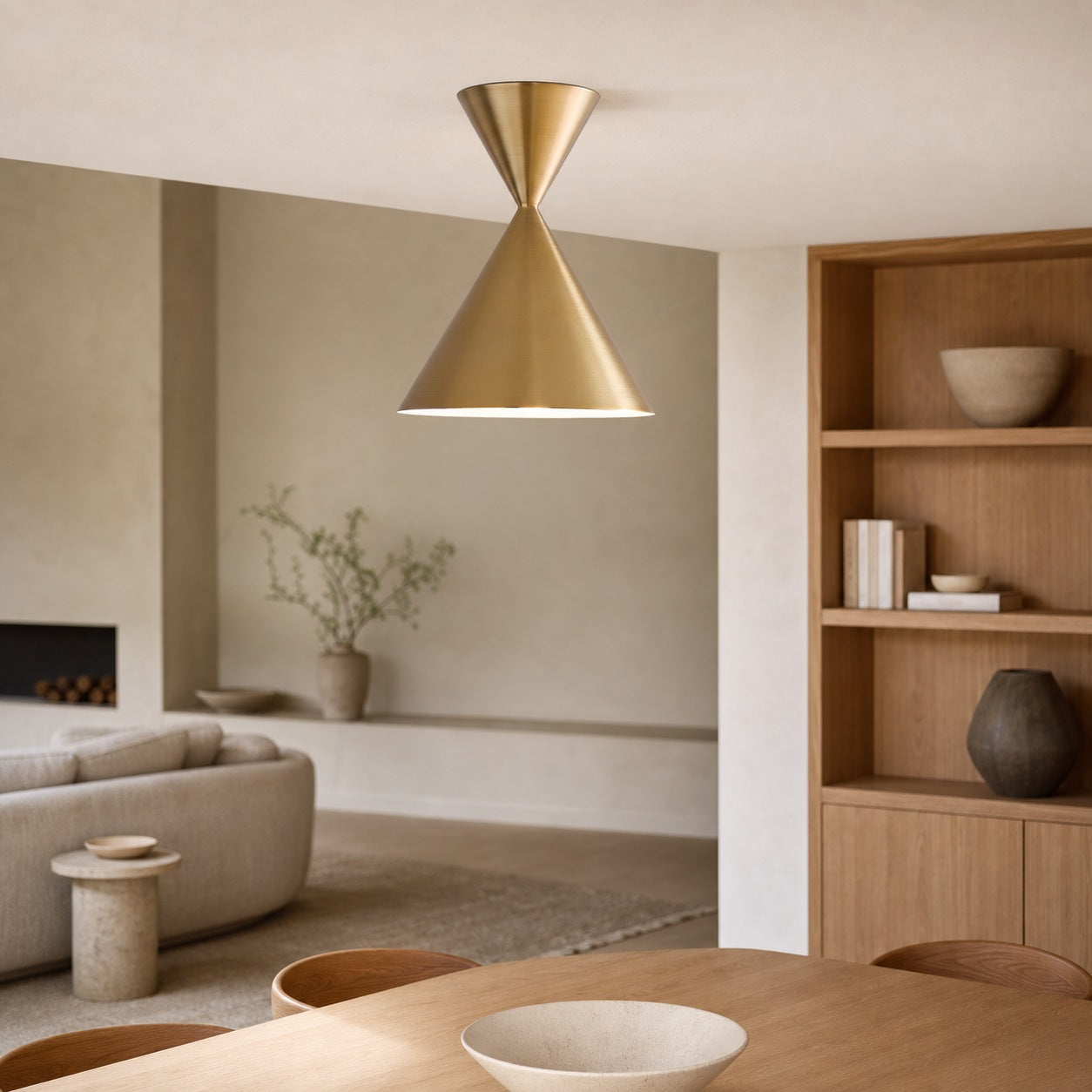 Brivana Semi-Flush Ceiling Light - Modern Home Lighting
