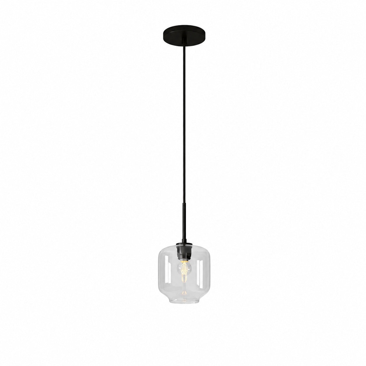 Lumivelle Pebble Pendant Light - Adjustable Glass Shade - Modern Lighting
