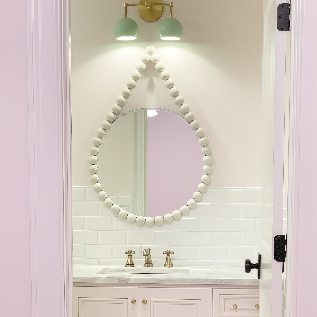 Spring Green Shades Sconce - Double Bubble Pop Vanity Wall Light