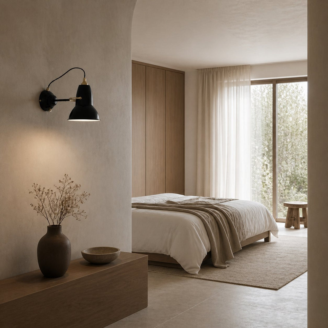 Modryx Industrial Metal Wall Light - Retro-Inspired Adjustable Arm Wall Lamp For Bedside & Reading