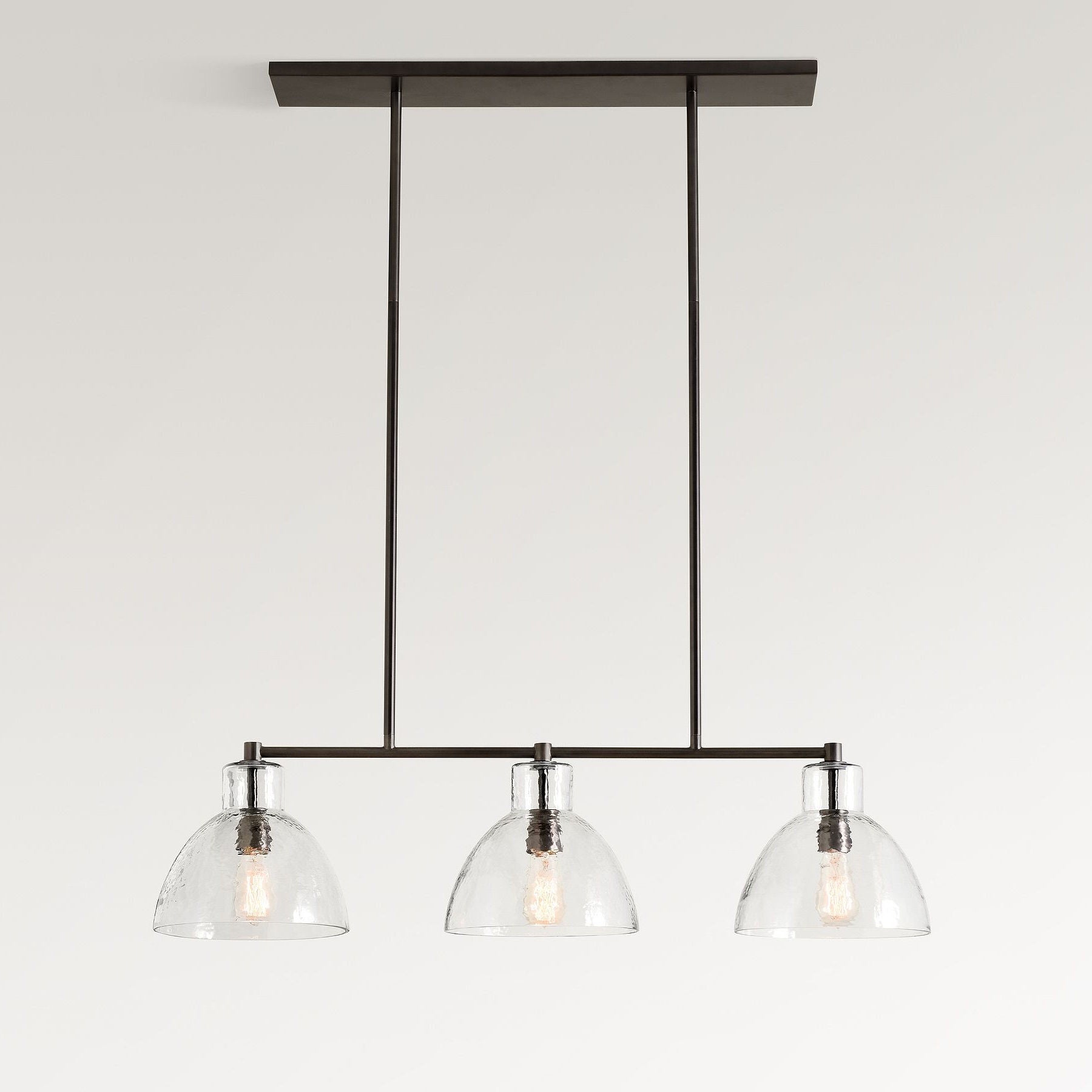 Glavira Modern Linear Glass Chandelier – Elegant Lighting for Contemporary Interiors