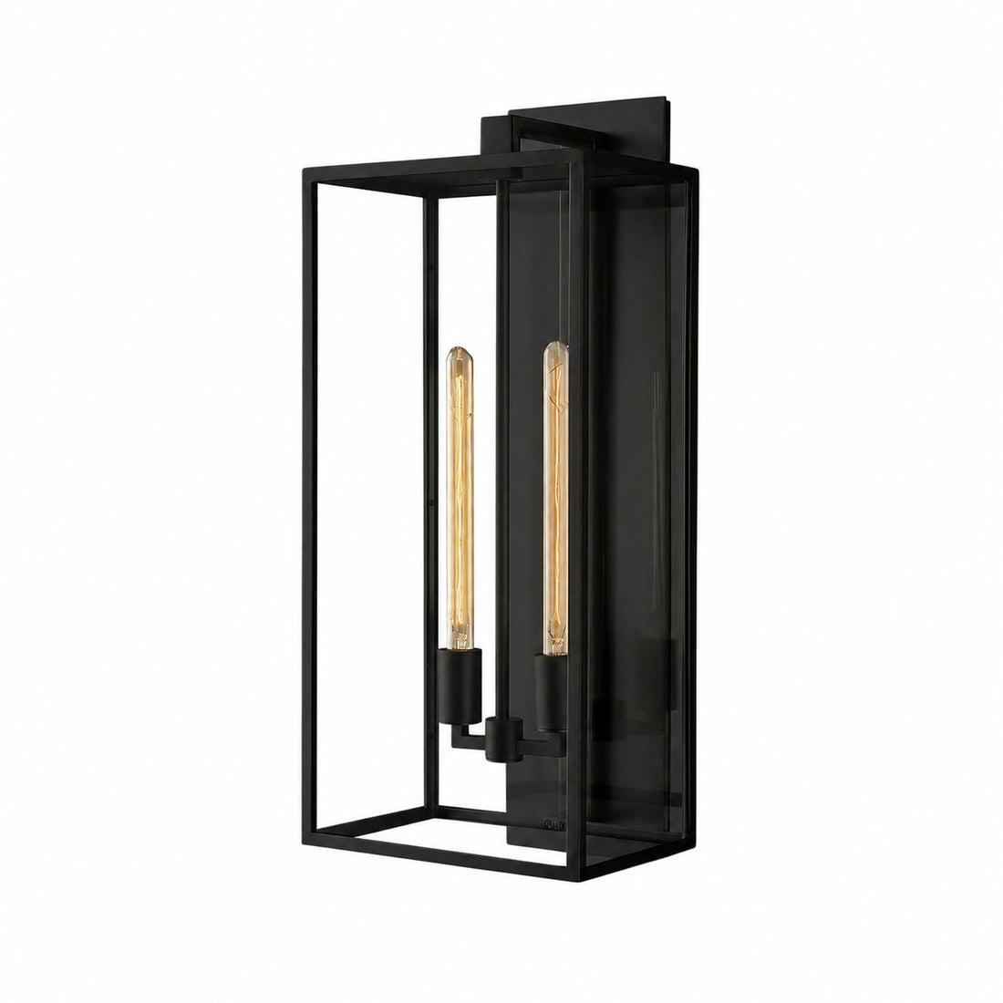 Classic Beckman Vintage Wall Sconce - Steel & Glass Linear Design