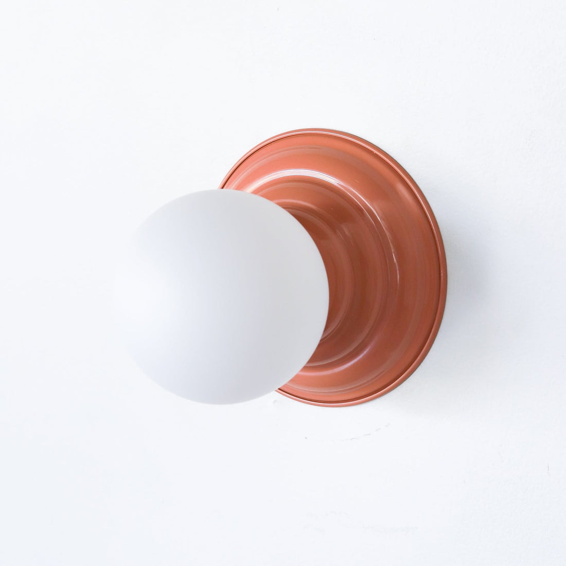 Retro Flushmount Ceiling Light or Wall Sconce - Minimalist Glass Globe