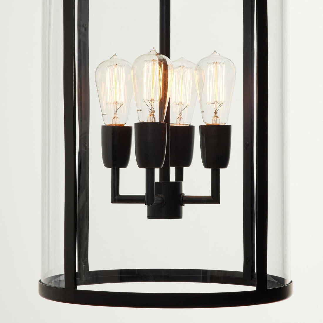 Ferrix Modern Outdoor Lantern Iron Pendant Lamp - Industial Glass Lighting Design