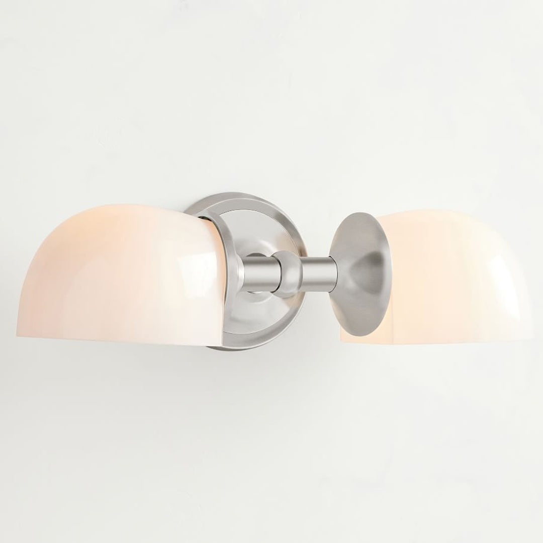 Modern Mercer Double Horizontal Metal Wall Sconce