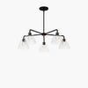 Conica Sculptural 5-Light Cone Chandelier - Modern Glass Lighting for Home