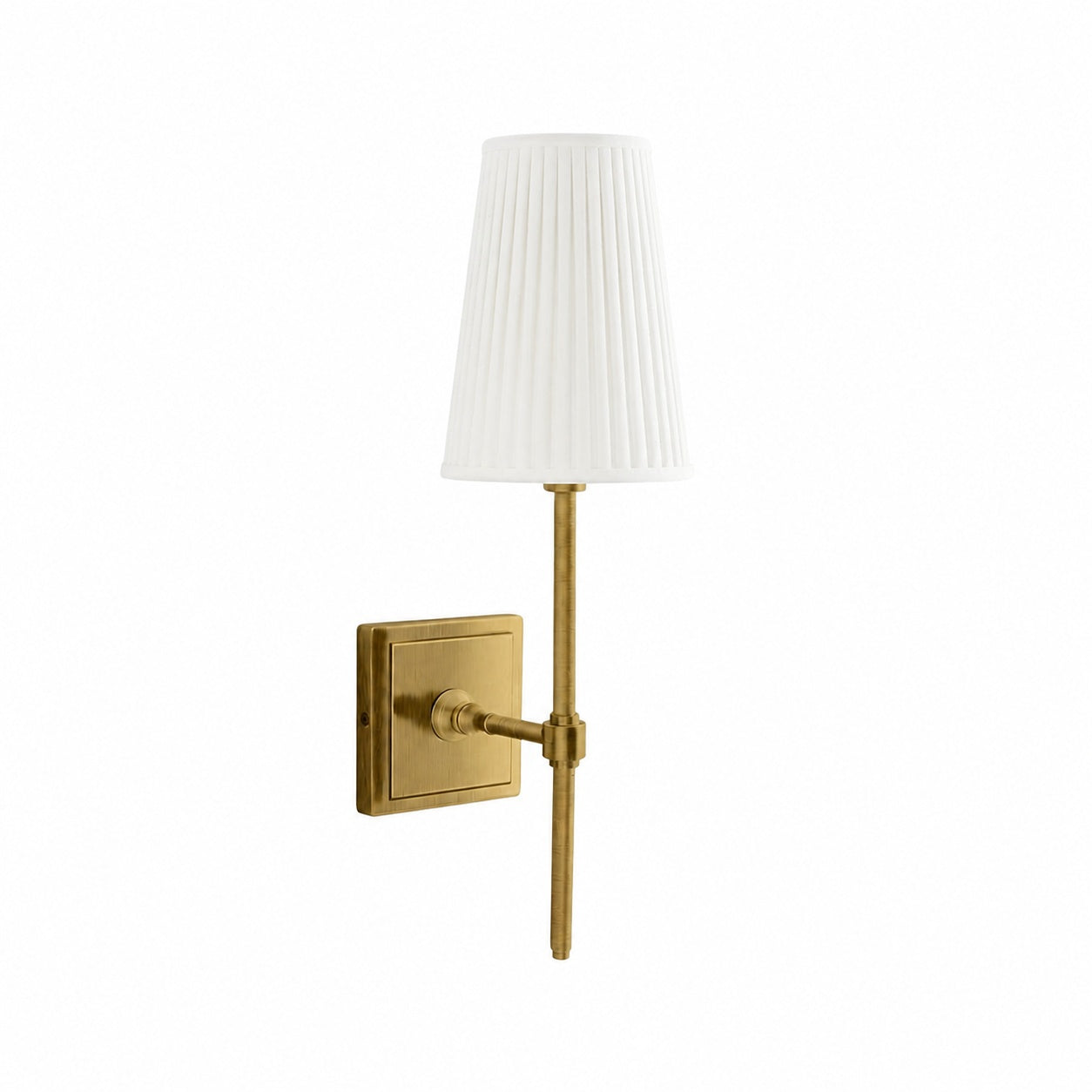 Derlina White Linen Shades Wall Lamp – Retro Metal Multi-Head Lighting Fixture