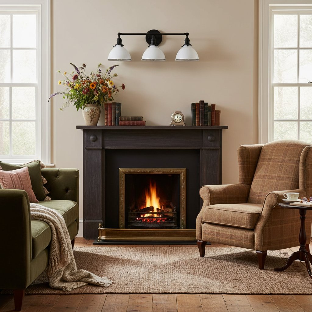 Conique Metal Dual Head Wall Fixture with Classic Shades – Industrial Vanity Lamp