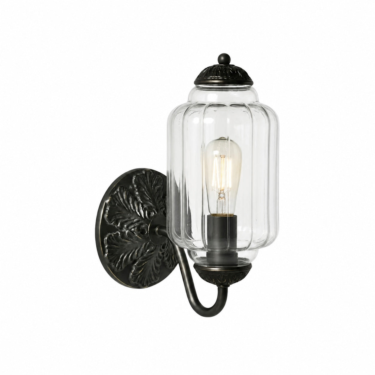 Eloise Brass Wall Sconce – Elegant Milk Glass Vintage Lighting