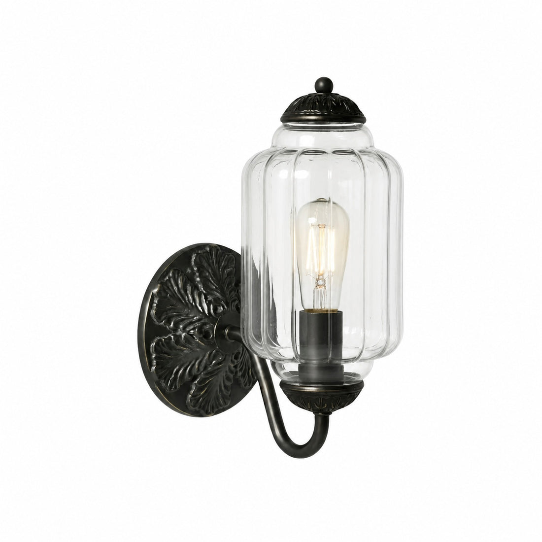 Eloise Brass Wall Sconce – Elegant Milk Glass Vintage Lighting