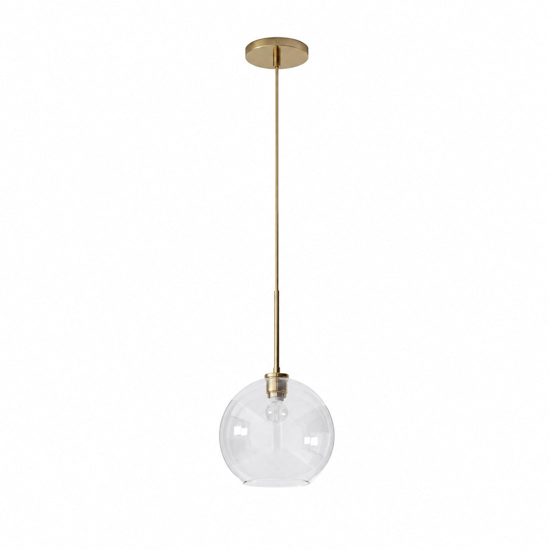 Selvion Sculptural Globe Pendant Light - Modern Glass Pendant Lamp - Sleek Design