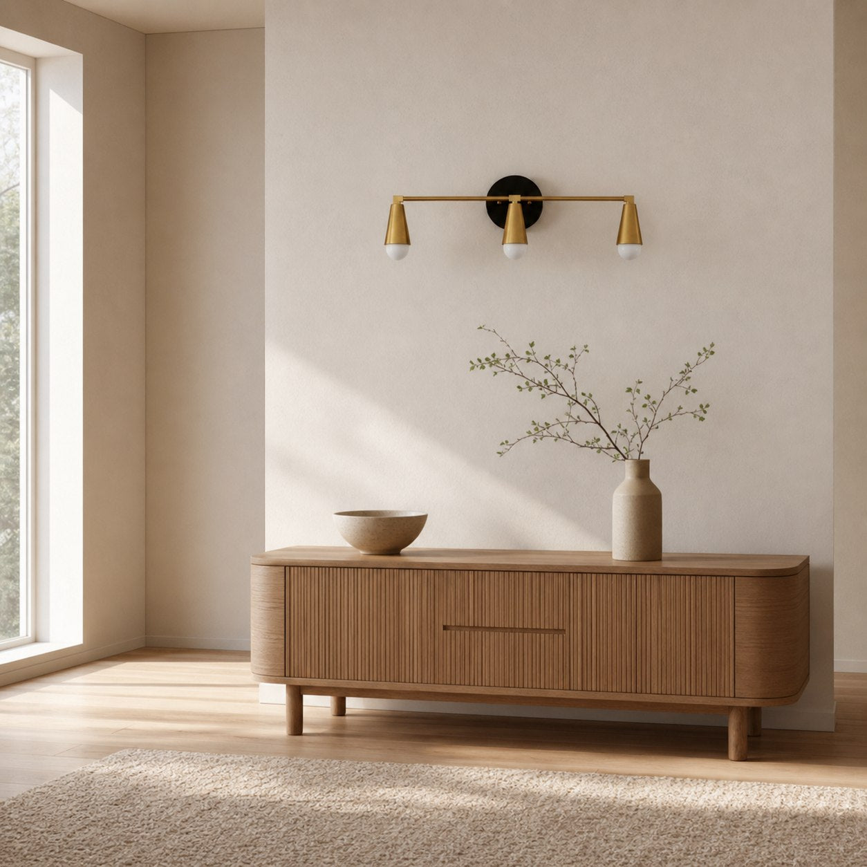 Pyralis Cone 3 Light Vanity Light - Modern Sconce