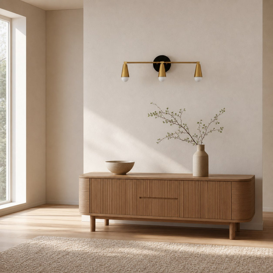 Pyralis Cone 3 Light Vanity Light - Modern Sconce