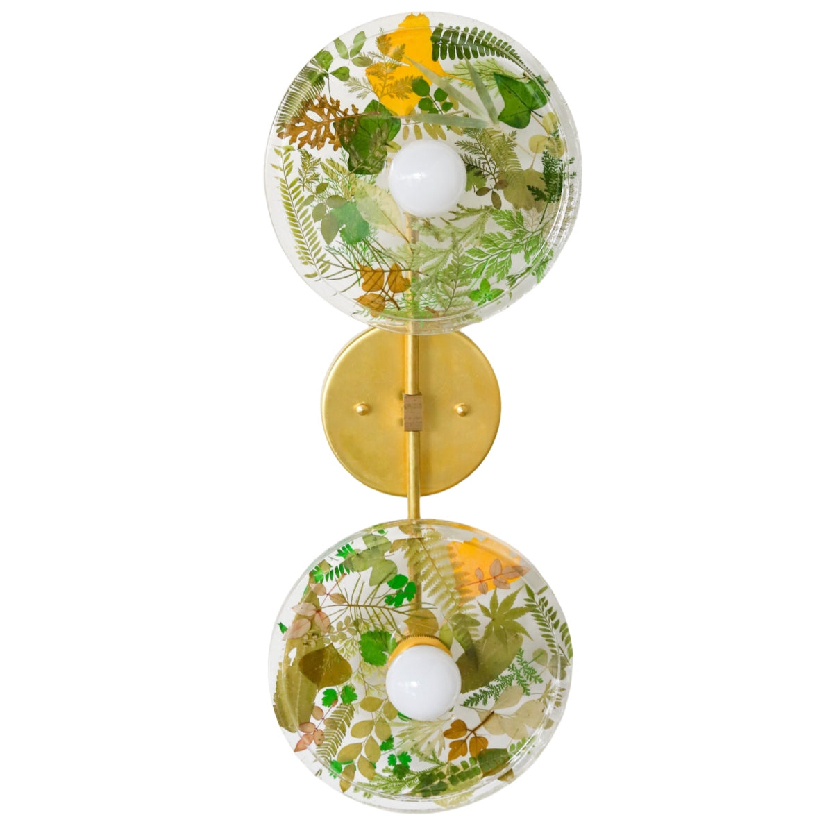 Resin Botanical Wall Sconce - Nature Inspired Flush Mount Lighting