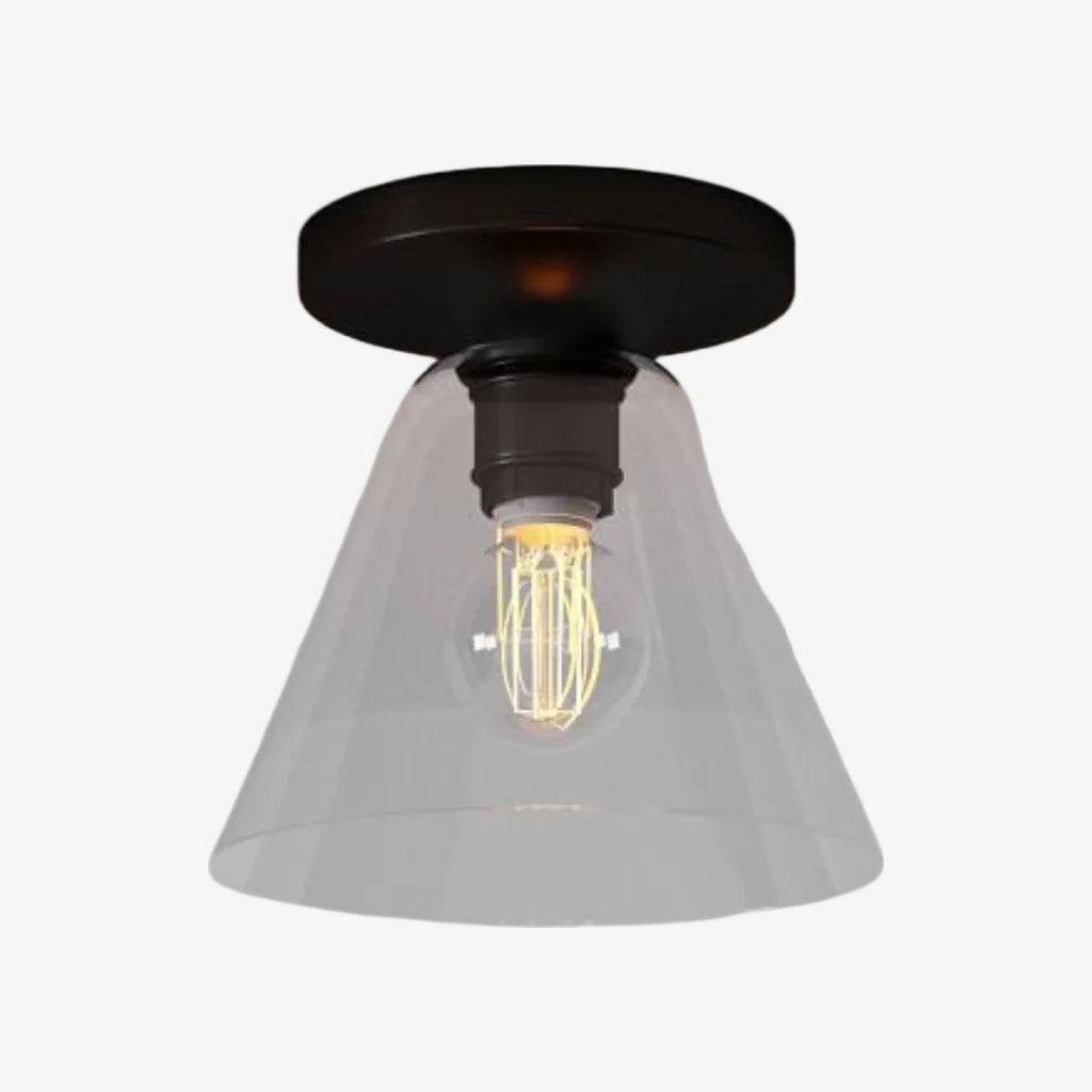 Conica Cone Flush Mount – Glass Ceiling Light for Modern Spaces