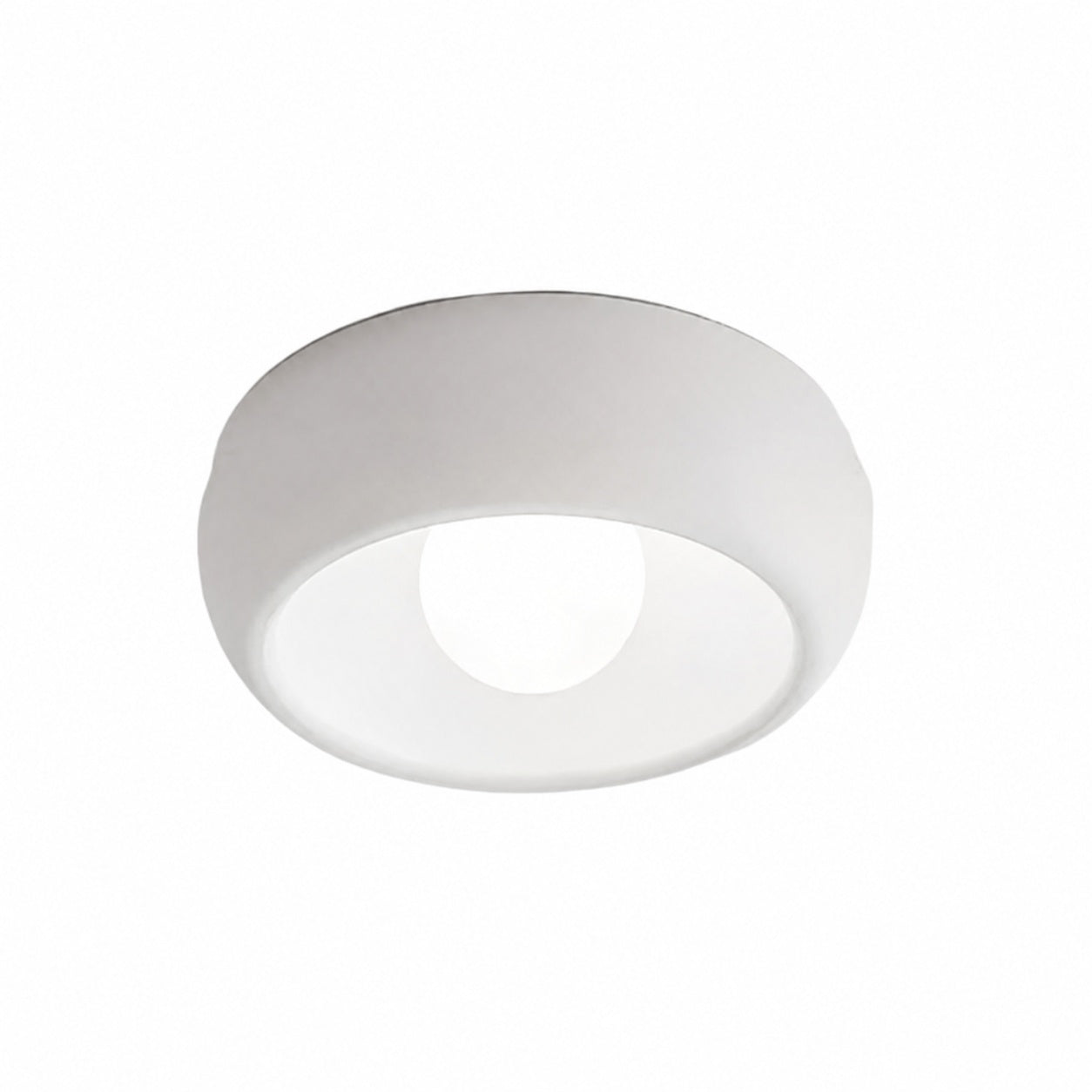 Aurelox Round Flush Mount Ceiling Light Clean Geometric Fixture - Contemporary Indoor Lighting