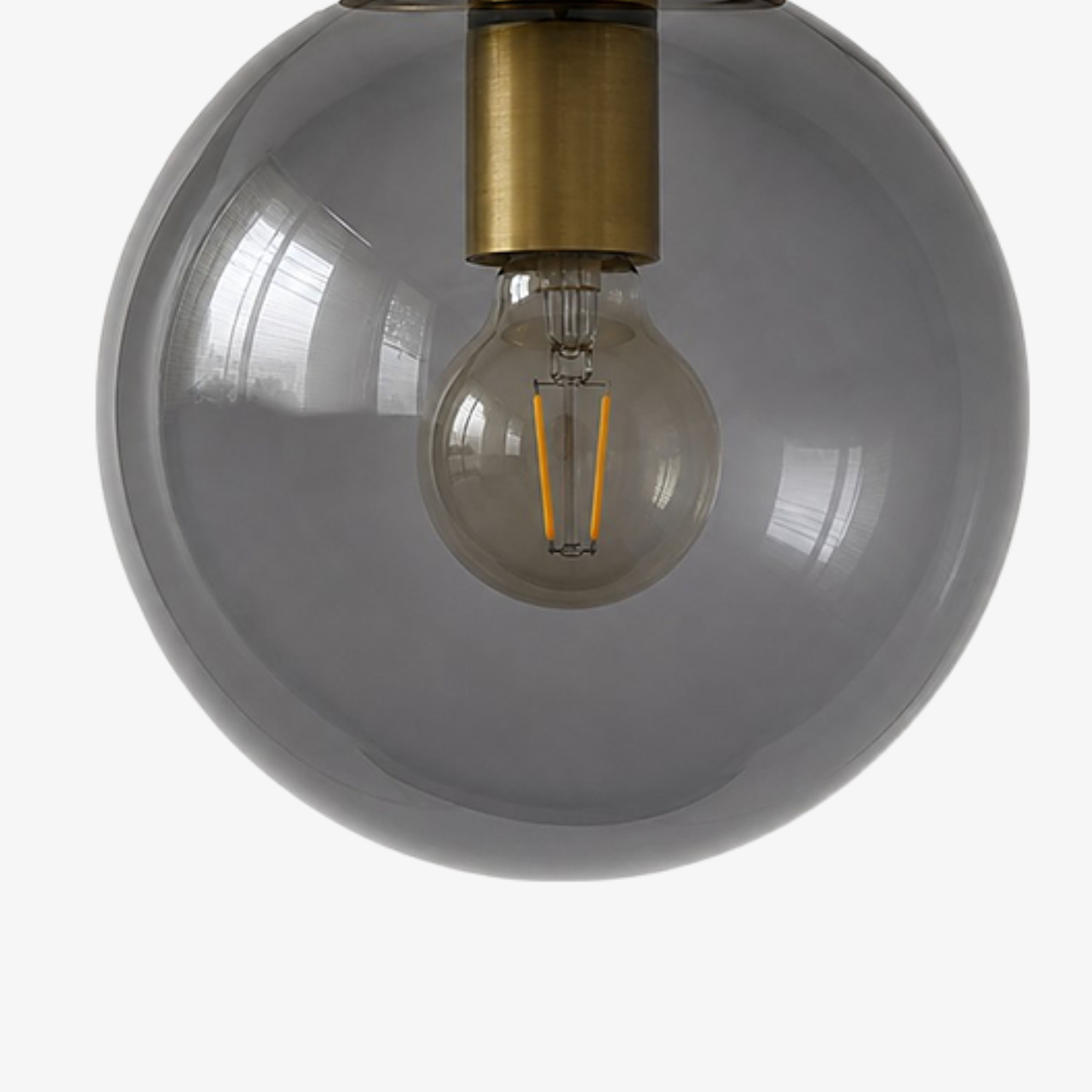 Luma Glass Globe Modern Pendant Light for Dining Room