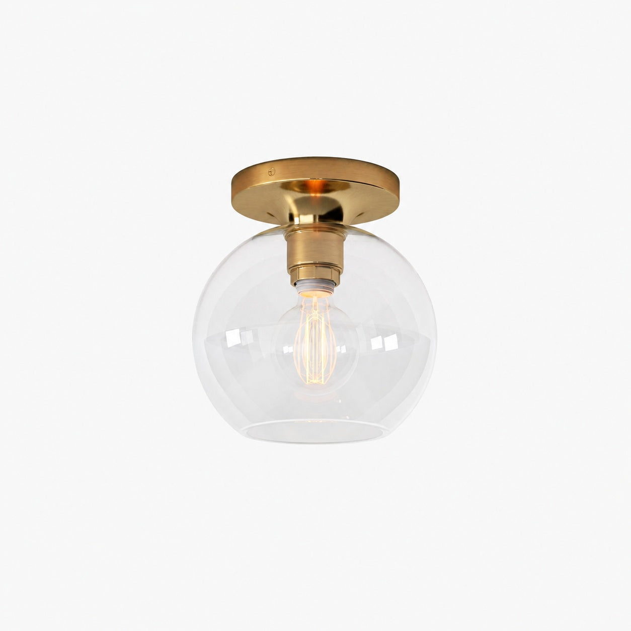 Selvion Modern Globe Pendant Light - Damp-Rated Bathroom Lighting - Luxe Glass Shade