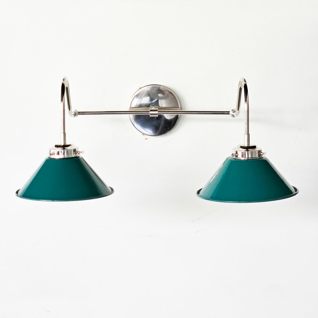 Various Colors Double Wall Sconce Light - Elegant Cone Shade