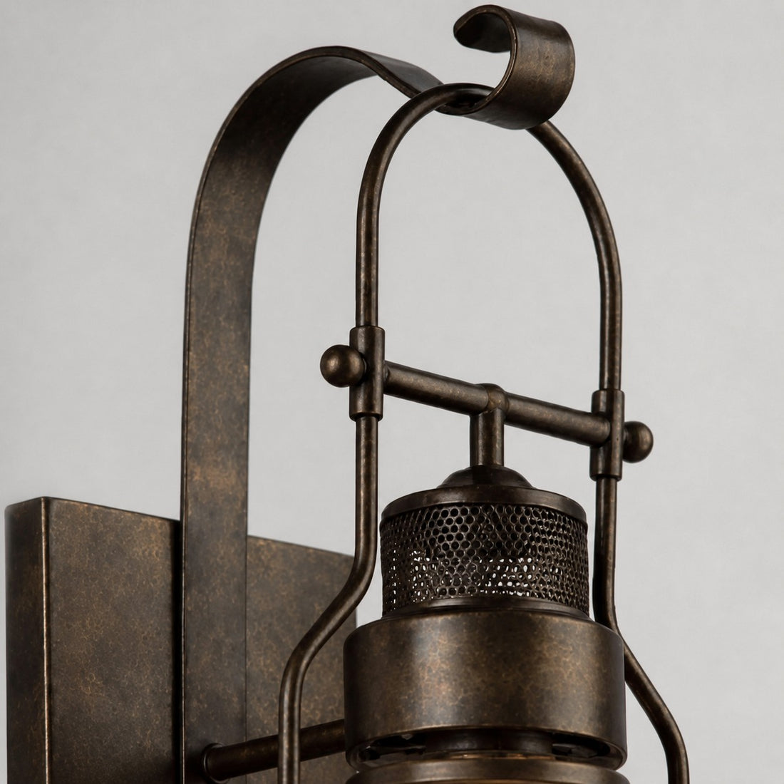 Ivoran Industrial Cylinder Wall Sconce - Glass Shade Design, Modern Wall Lighting U12