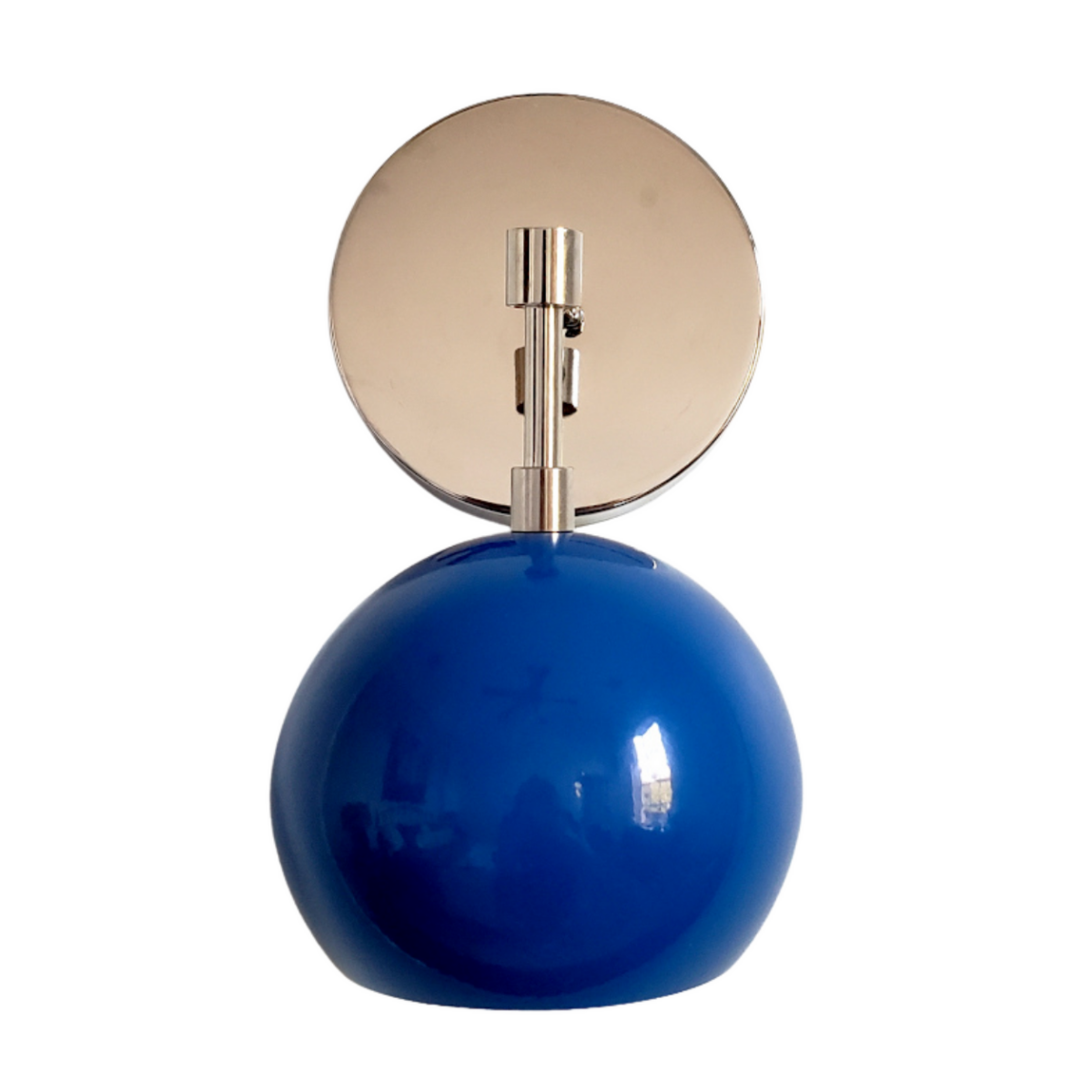 Modern Stylish Navy Globe Accent Wall Sconce
