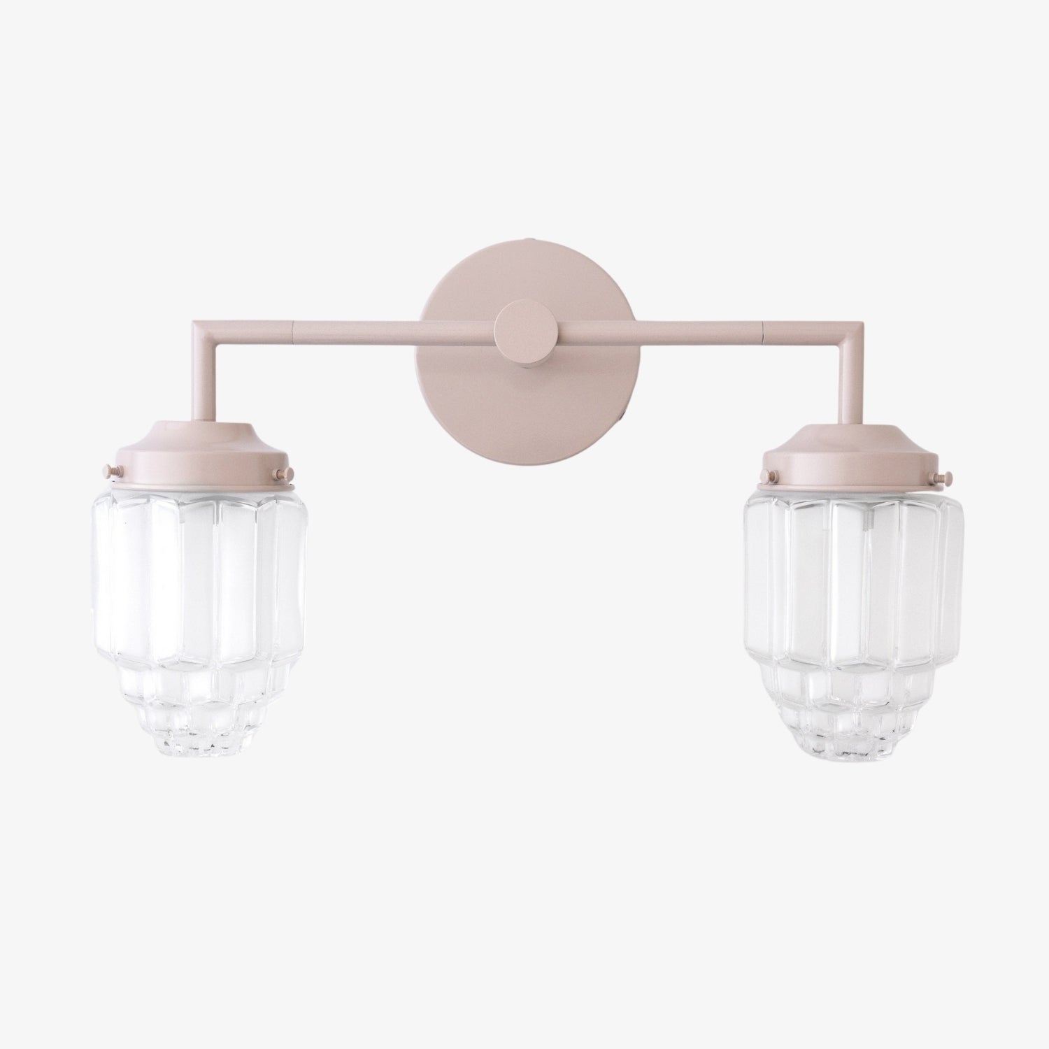 Tierlux Glass Art Deco Vanity Light - Colorful Skyscraper Globe Wall Fixture