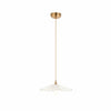 Floriaxis Floral Glass Pendant Light — Floral Glass Shade with Braided Cable for Kitchen or Dining