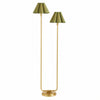 Capirise Gold Scalloped Shade Floor Lamp - Contemporary Metal Lighting for Bedroom
