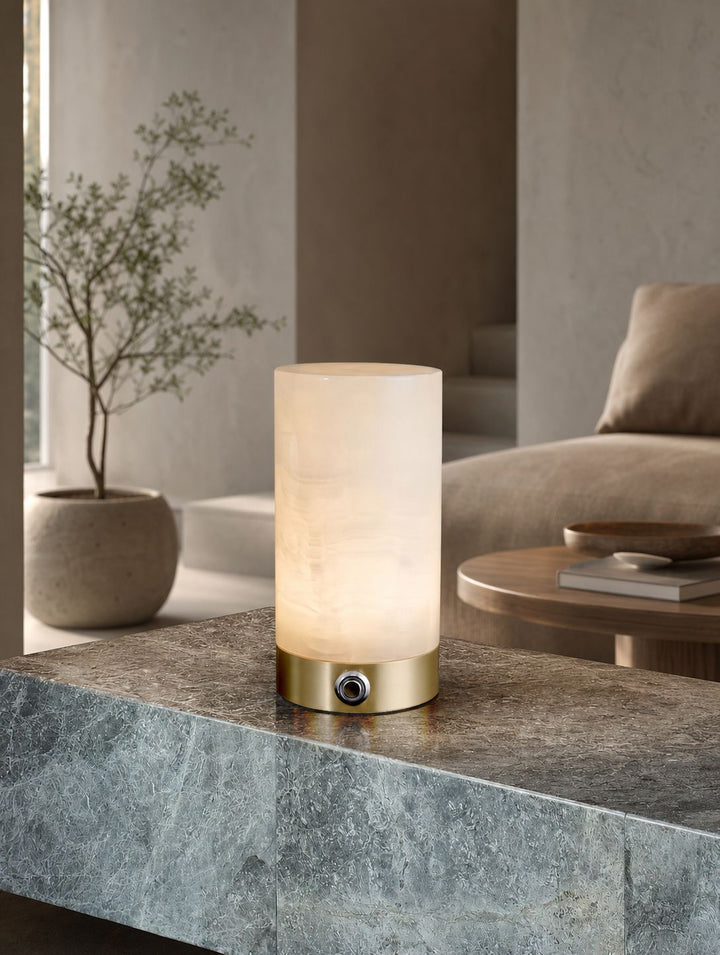 Totem Alabaster Table Lamp (built-in battery)