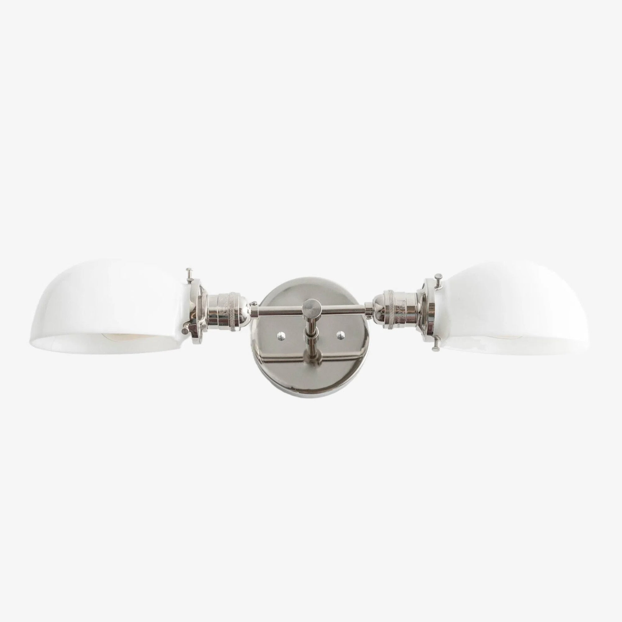 Luminara Luxury Opal Glass Dual Vanity Fixture – Multi Finish Wall Sconce for Mirror Lighting