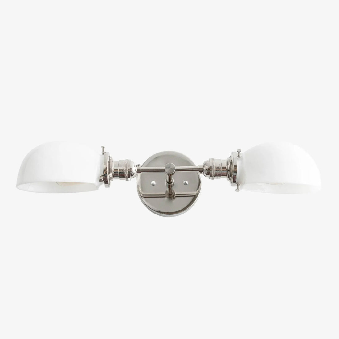 Luminara Luxury Opal Glass Dual Vanity Fixture – Multi Finish Wall Sconce for Mirror Lighting