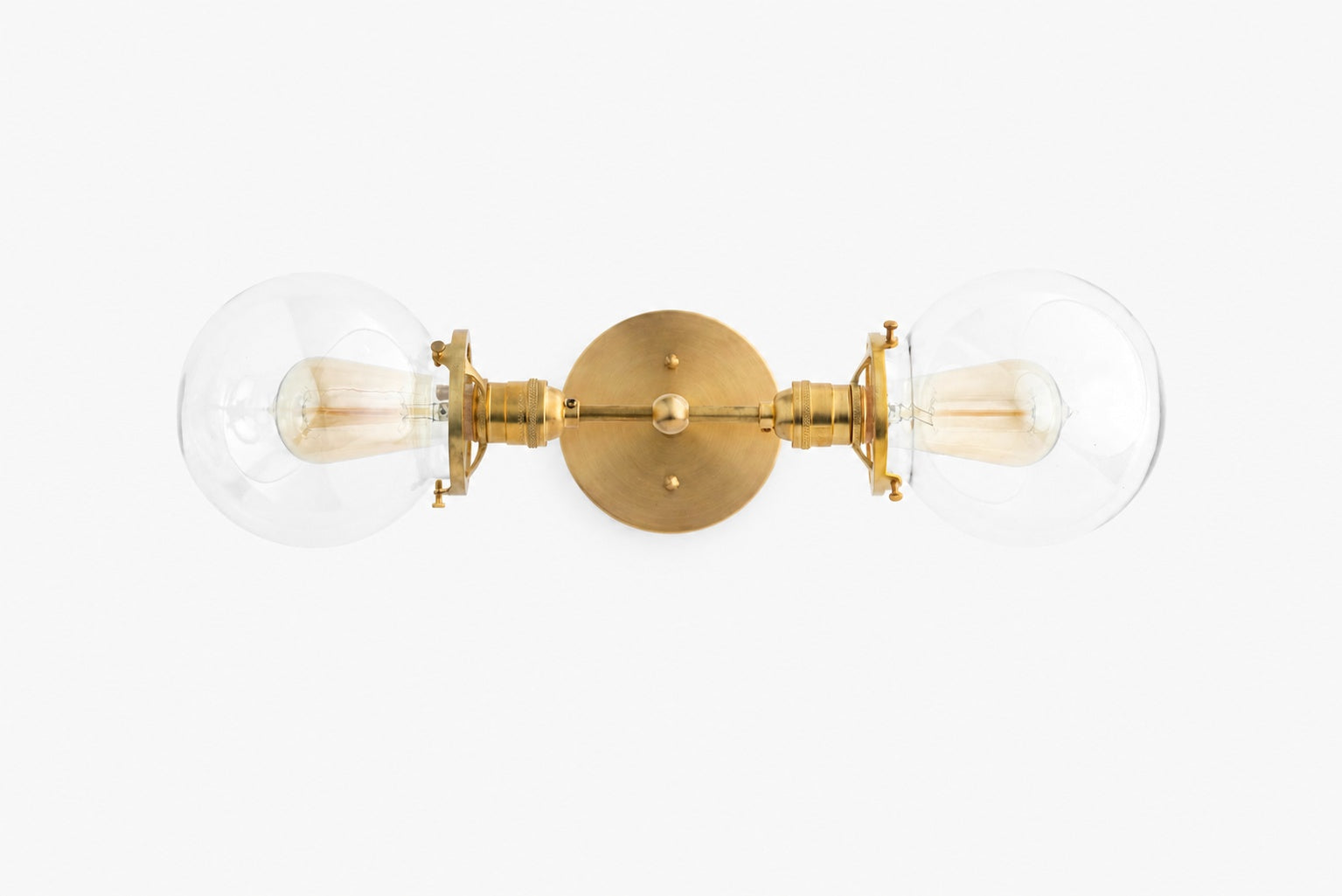 Lumio Globe Industrial Vanity Lighting- Modern Double Globe Wall Light